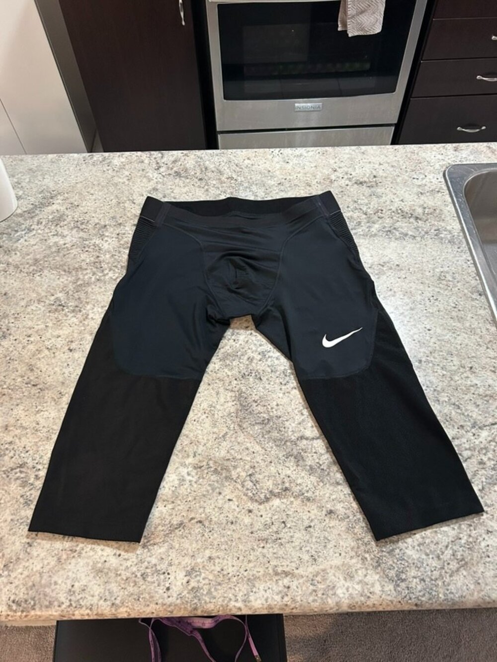 Nike Pro AeroAdapt Men's 3/4 Training Tights Compression Shorts – Black – XL
